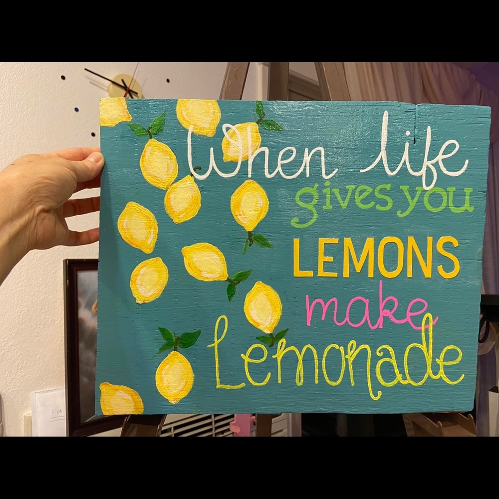 Lemonade wall art